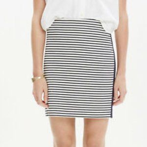 Madewell | Eventide ZipNautical Striped Mini Skirt